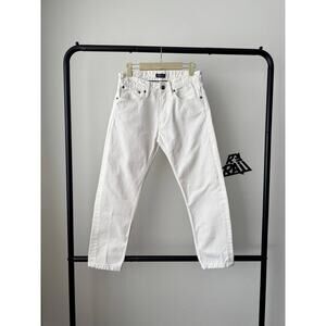 Ralph Lauren Purple Label Heavy White Slim Denim Jeans